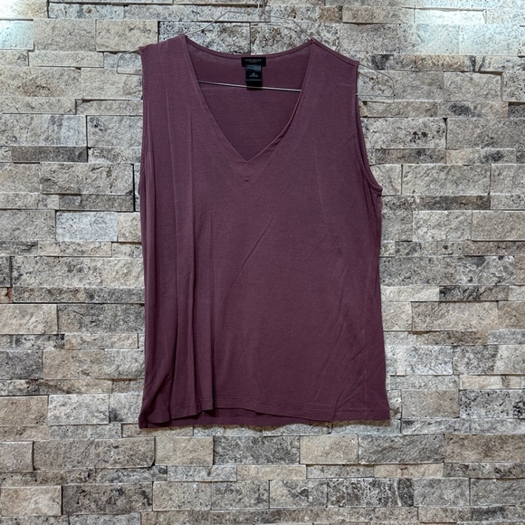 Ann Taylor Factory Tops - Ann Taylor Factory Women's Purple V-Neck Tank Top
